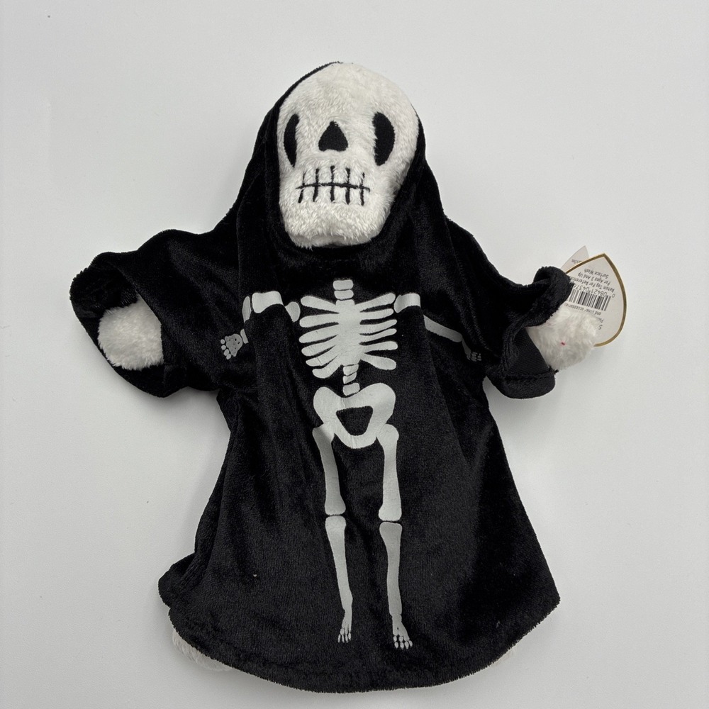 Ty Beanie Babies Creepers Skeleton Plush Halloween 2000 Retired with Tags 04376
